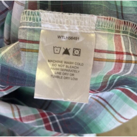 Vintage Wrangler Wrancher Sleeveless Western Shirt Women’s Sz M Pearl Snap - Picture 12 of 13